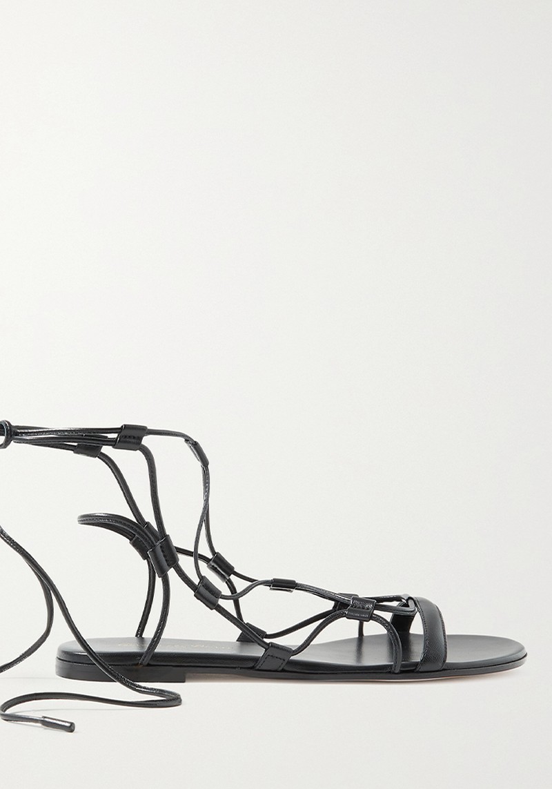 Giza Lace-Up Leather Sandals from Gianvito Rossi