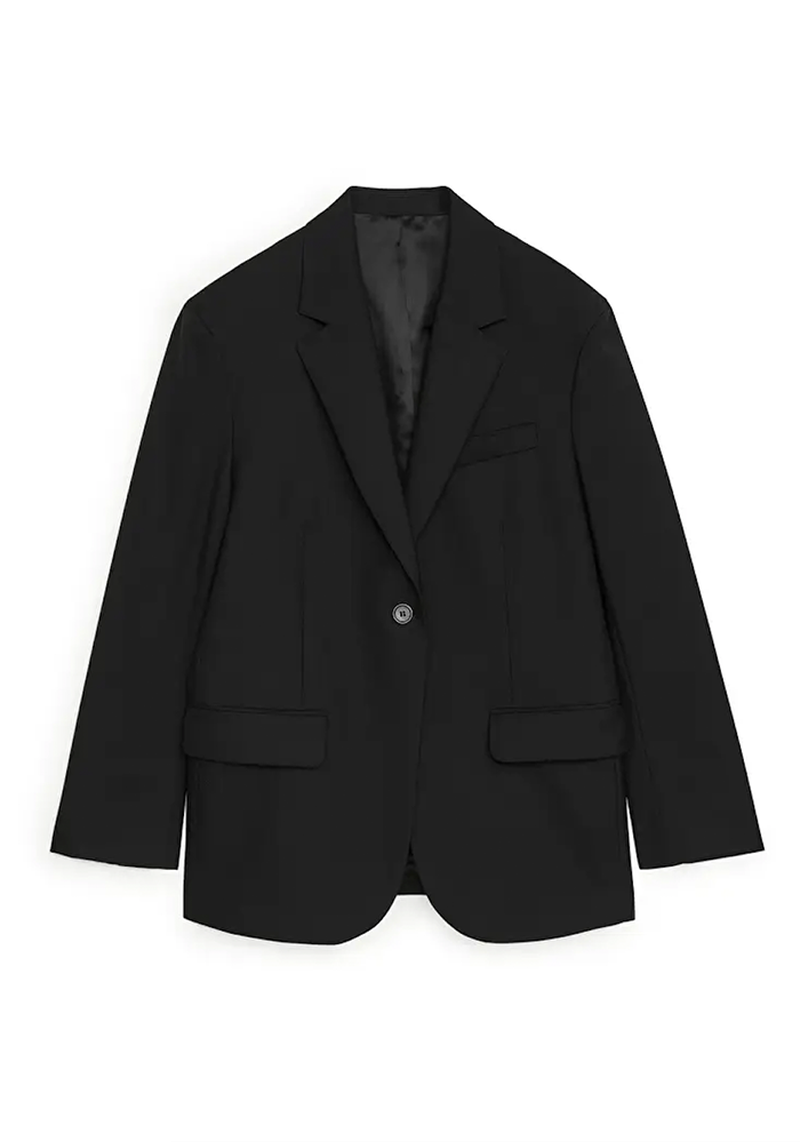 Oversized Wool Hopsack Blazer from Arket