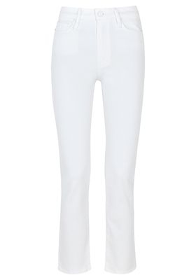 Hoxton White Straight Leg Jeans from Paige
