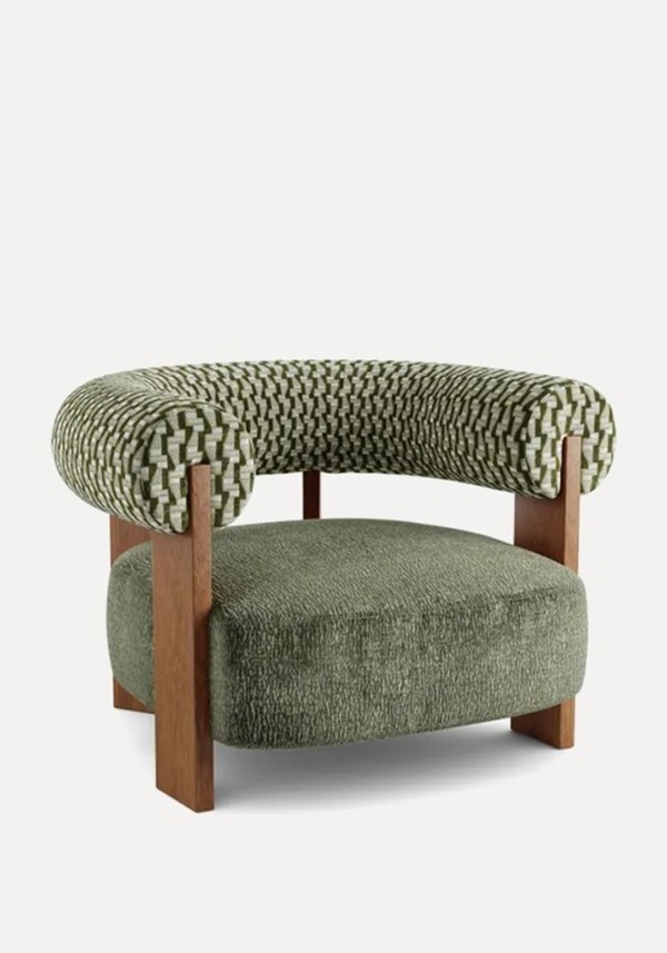 Fallon Cut Velvet Accent Chair 
