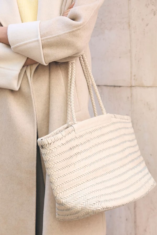 Leather Woven Tote Bag from Mint Velvet