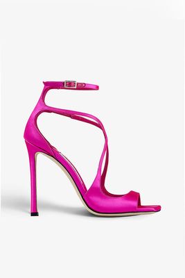 Azia 110 Strappy Satin Sandals from Jimmy Choo
