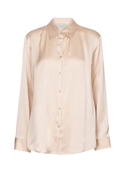 London Silk Satin Pyjama Shirt from Asceno 