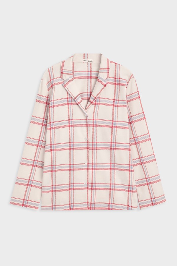 Long-Sleeved Extra Warm Check Shirt from Oysho