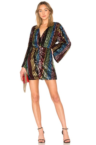 Twist Front Dress with Kimono Sleeve from LPA