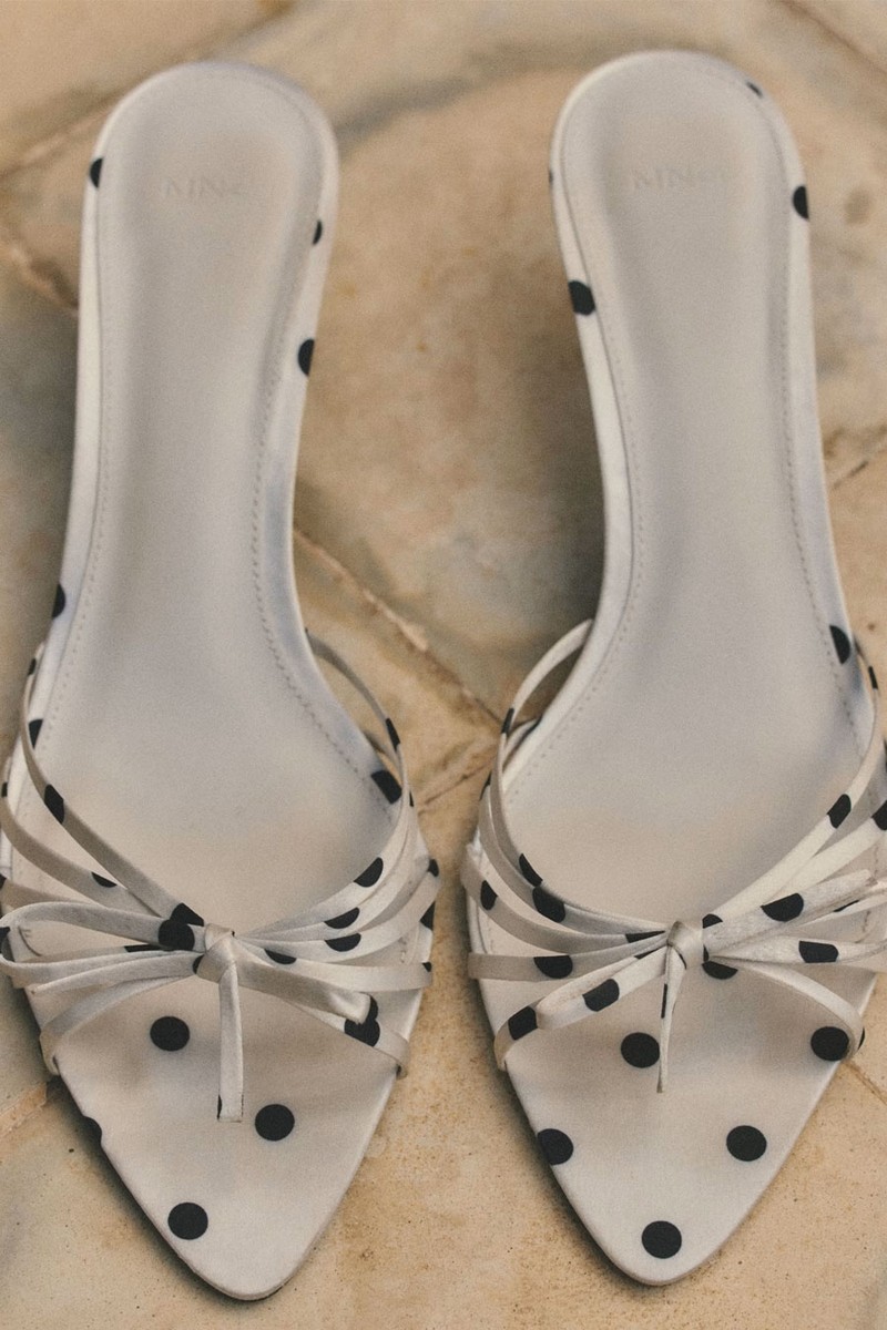 Polka-Dot Strap Sandals