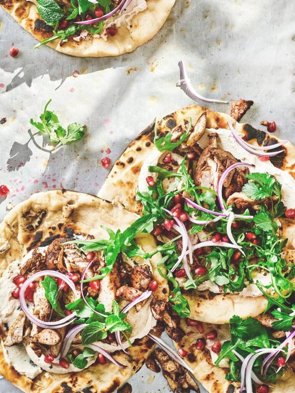 Chicken Shawarma Flatbreads