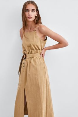 Strappy Dress With Belt from Zara
