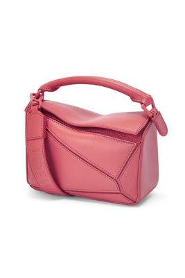 Mini Puzzle Satin Leather Shoulder Bag from Loewe