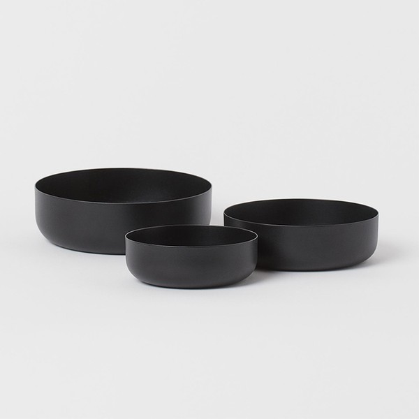 3-Pack Metal Bowls