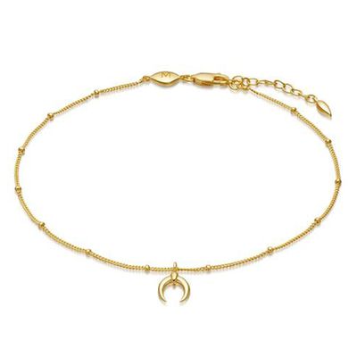 Lucy Williams Gold Tiny Horn Anklet from Missoma