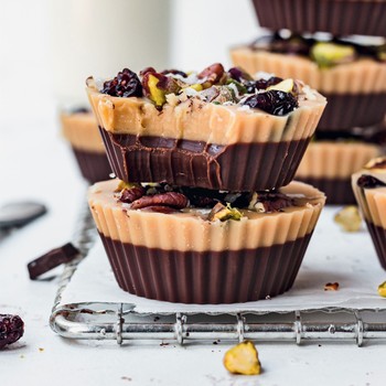 Chocolate Fruit & Nut Fudge Cups