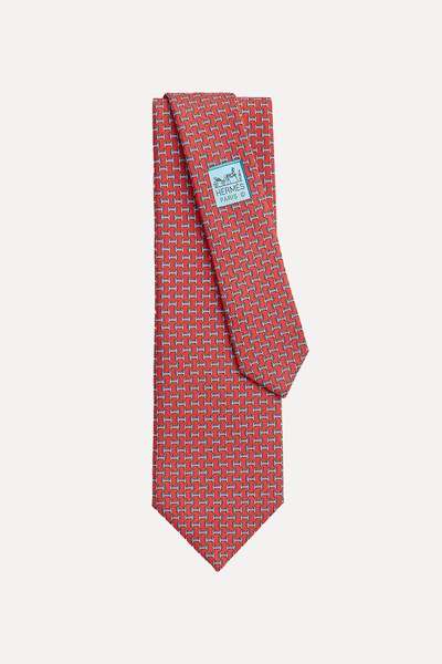 H En Relief Tie from Hermès