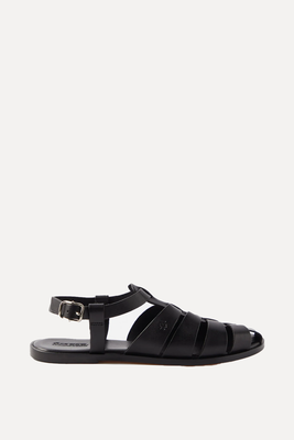 Pescador Caged Leather Sandals from Dragon Diffusion