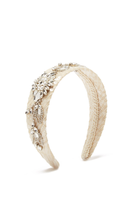Ottoline Crystal And Faux-Pearl Headband from Erdem