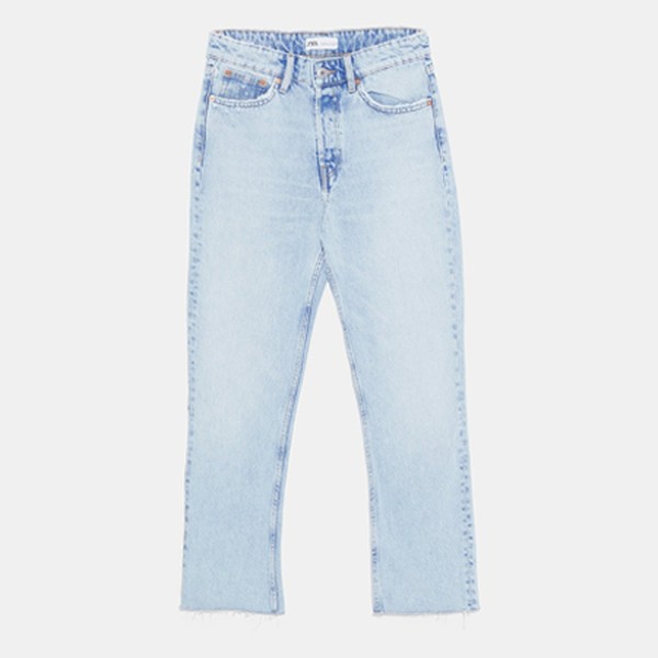 Hi-Rise Straight Leg Jeans from Zara
