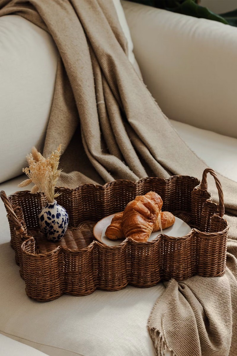 Mini Wavy Tray (Teak Stained), £190 | Hastshilp