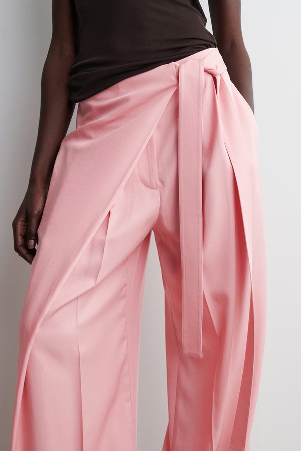 Fluid Wrap-Front Trousers from COS