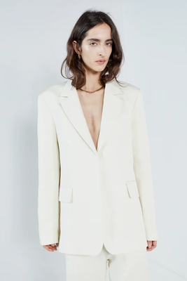 Relaxed Ramie & Cotton-Blend Suit Jacket from Raey