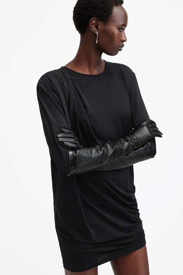 Malin Extended Leather Gloves from Allsaints