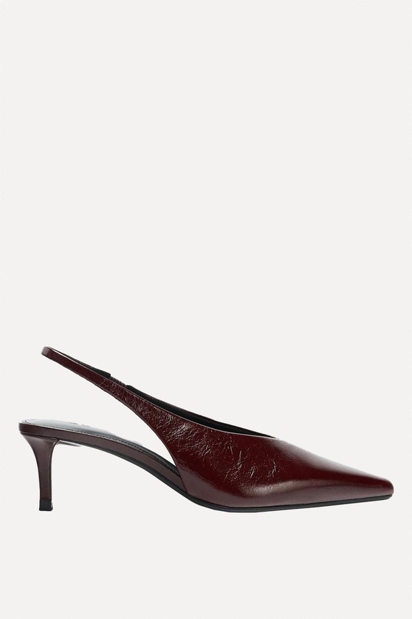 Leather Slingback Shoes from Zara