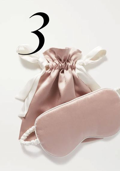 Reversible Silk-Aatin Eye Mask from Olivia Von Halle