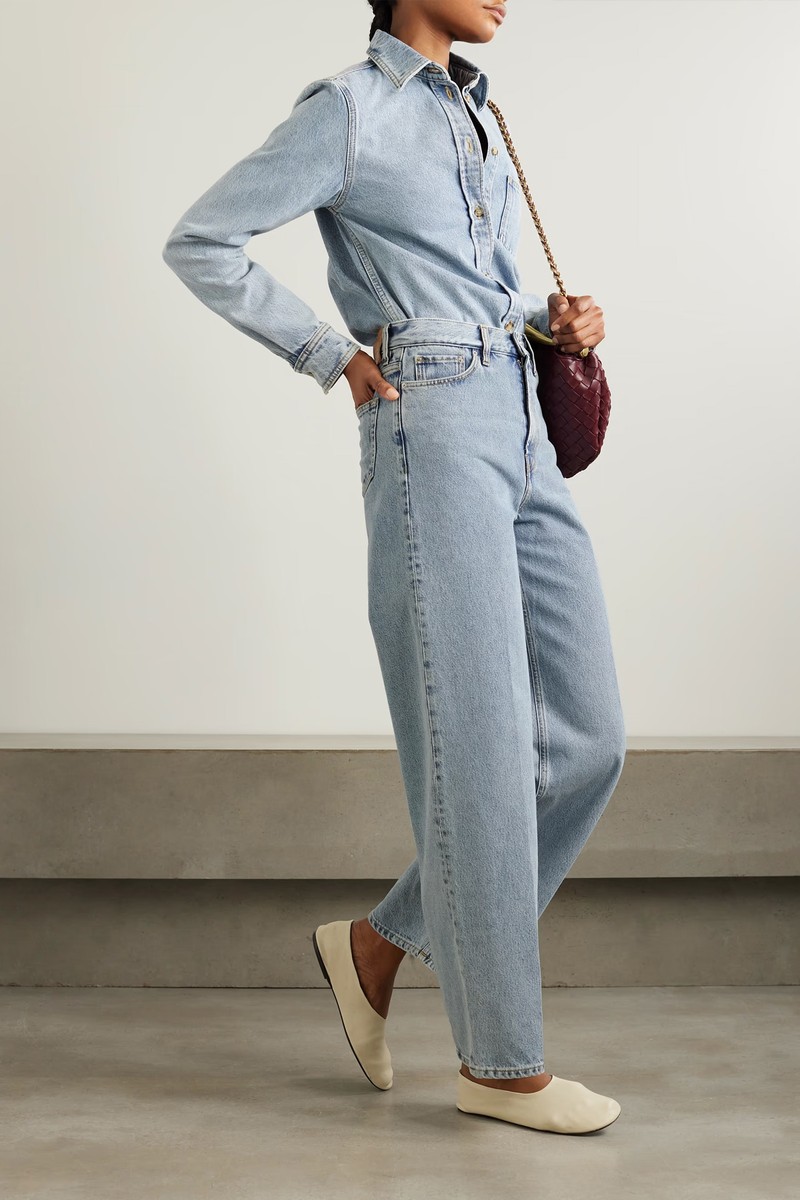 High-Rise Wide-Leg Organic Jeans, £290
