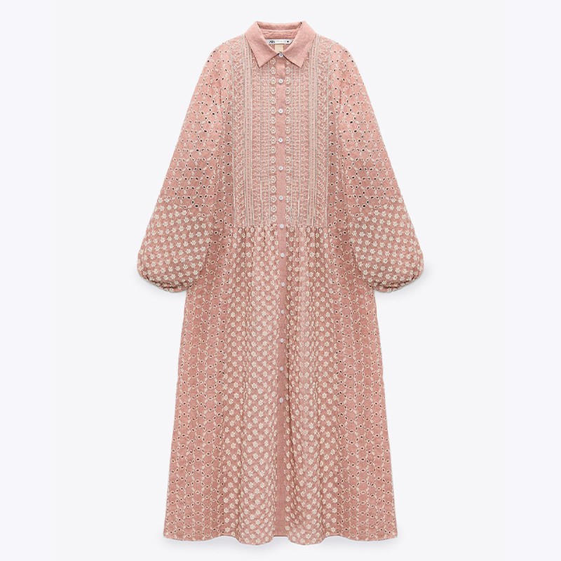 Midi Embroidered Dress