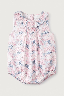 Melina Floral Bubble Romper from The White Company