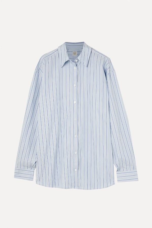 Striped Cotton-Poplin Shirt from TOTEME