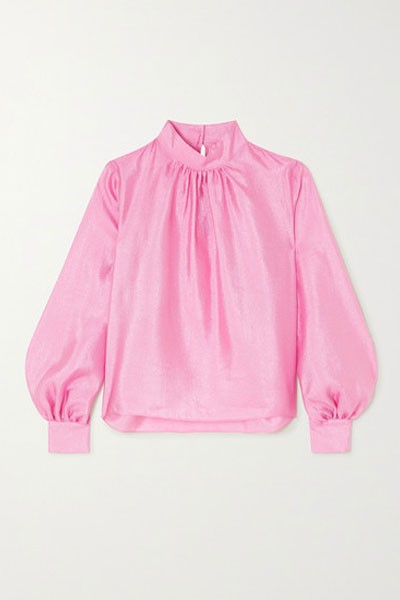 Eddy Hammered-Satin Blouse from Stine Goya