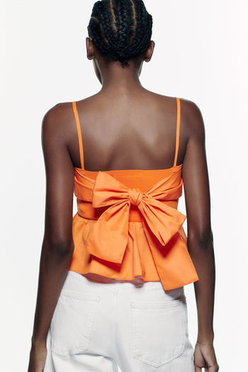 Knit Top With Bow, £22.99 | Zara