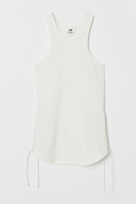 Ribbed Vest Top With Lacing from H&M