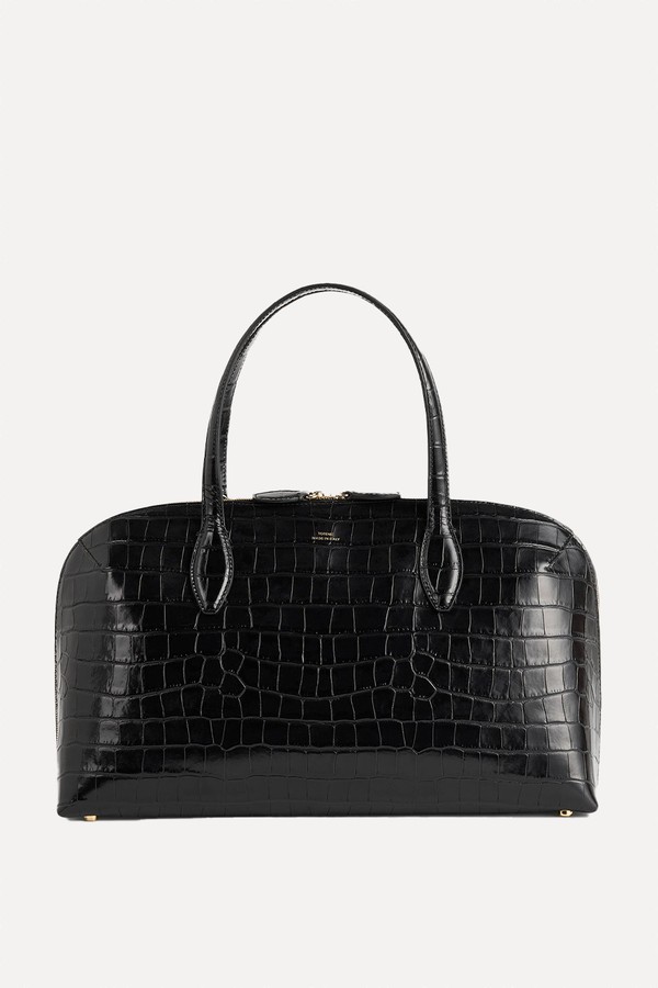 Medium Croco-Embossed Day Tote Bag