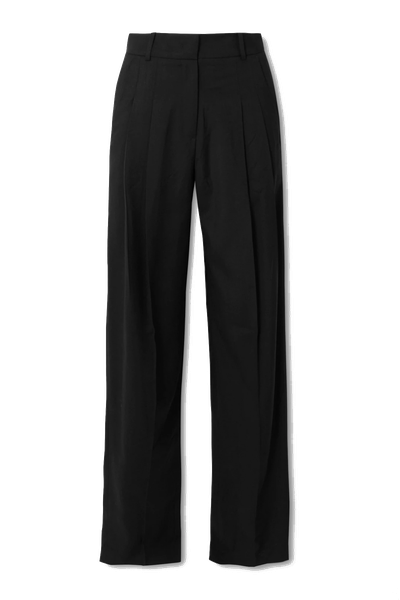 Gelso Pleated Tencel-Blend Straight-Leg Pants from The Frankie Shop