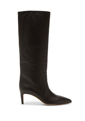 Point-Toe Leather Knee-High Boots from Paris Texas
