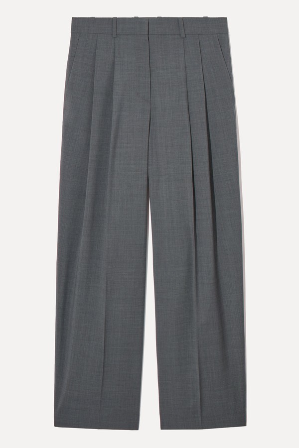 Wide-Leg Tailored Wool Trousers from COS