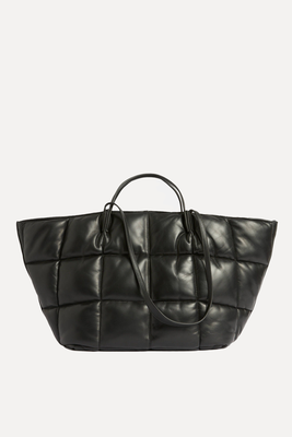 Nadaline Leather Quilted Tote Bag from AllSaints