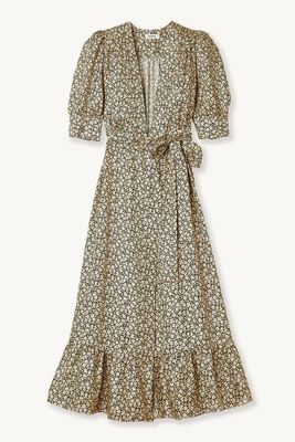 Long Flowing Wrap Dress from Sandro