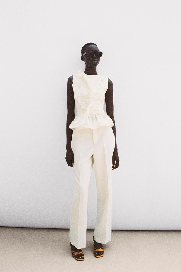 Draped Top With Ruffles from Zara