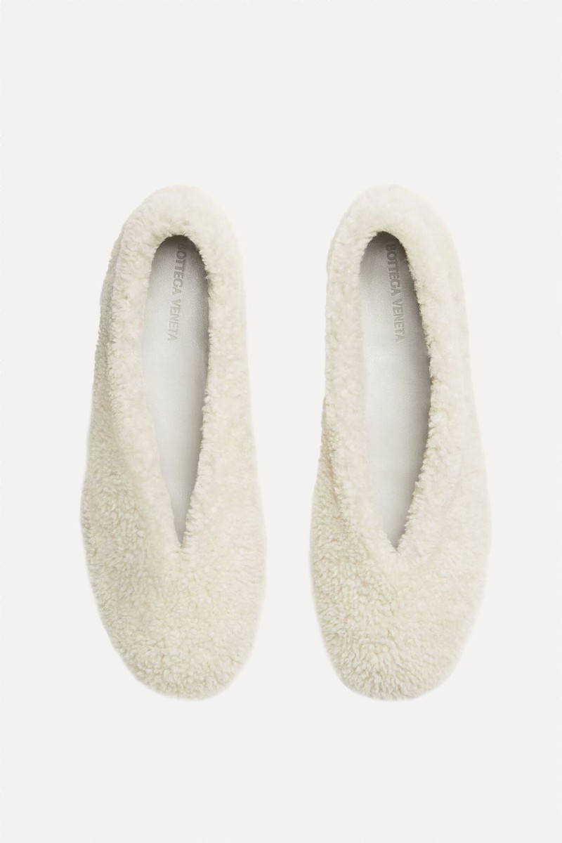 Rosa Ballerinas from Bottega Veneta