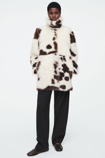 The Funnel-Neck Shearling Coat from COS