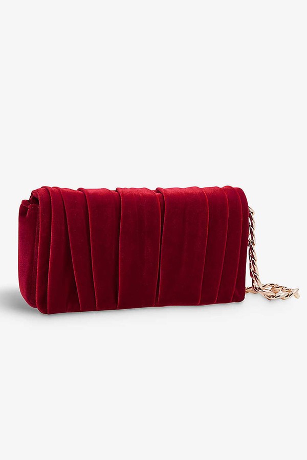 Velvet Twisted Clutch Bag from Reiss