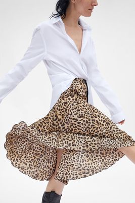 Leopard Print Skirt from Zara