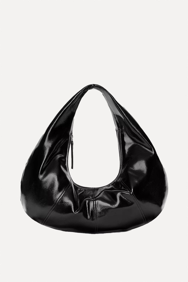 Patent-Effect Shoulder Bag from Pull & Bear