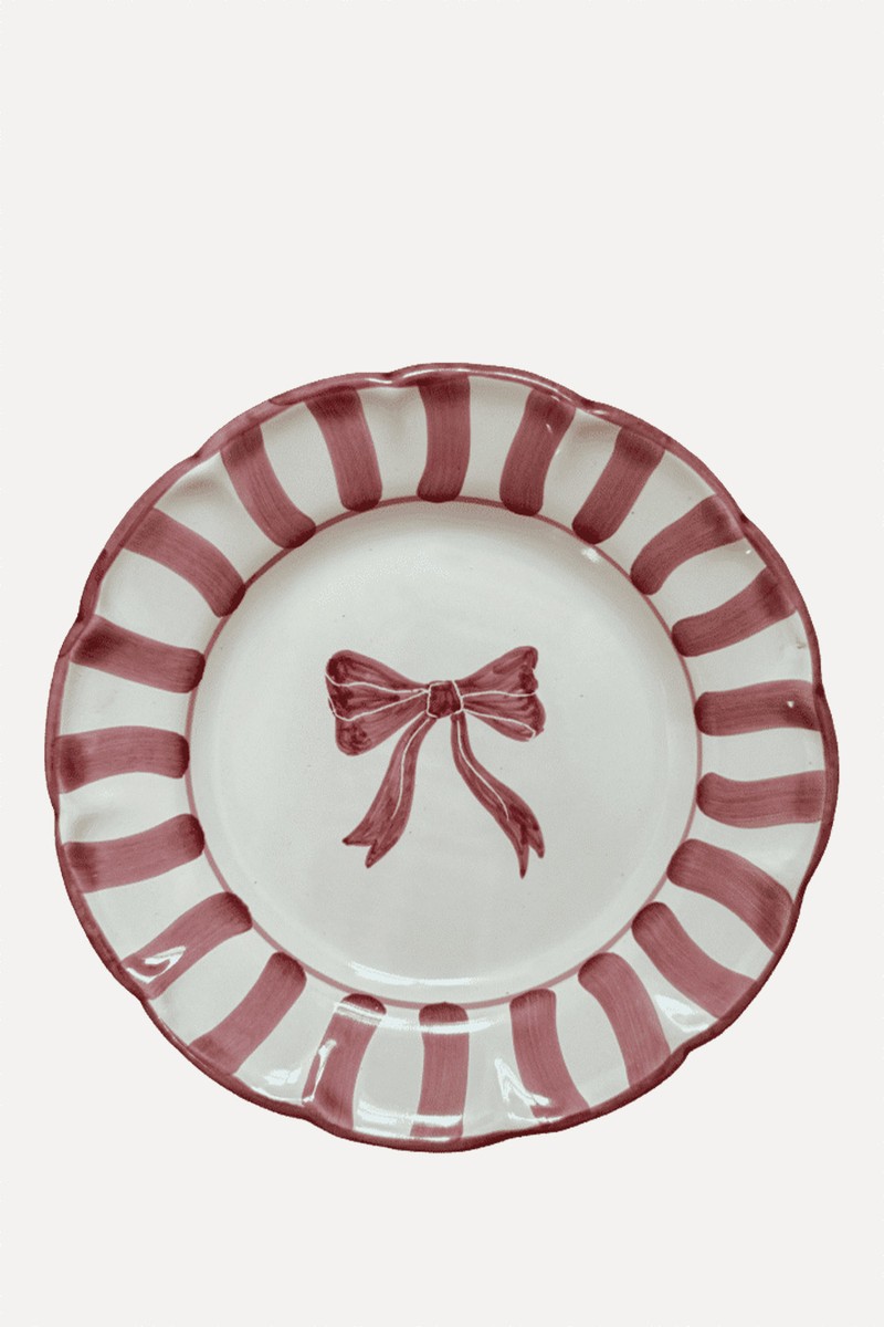  Bow Christmas Plate from  Popolo