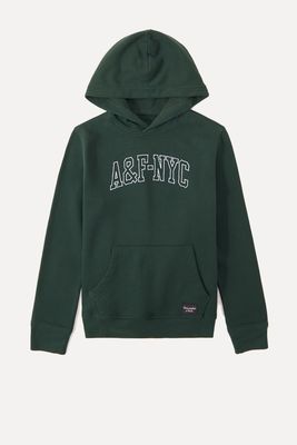 Embroidered Logo Hoodie from Abercrombie 