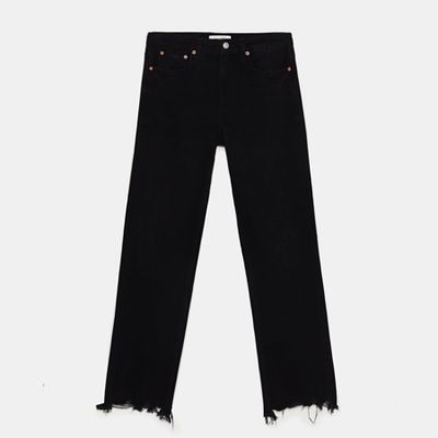 Jeans ZW Pipe Straight Black from Zara