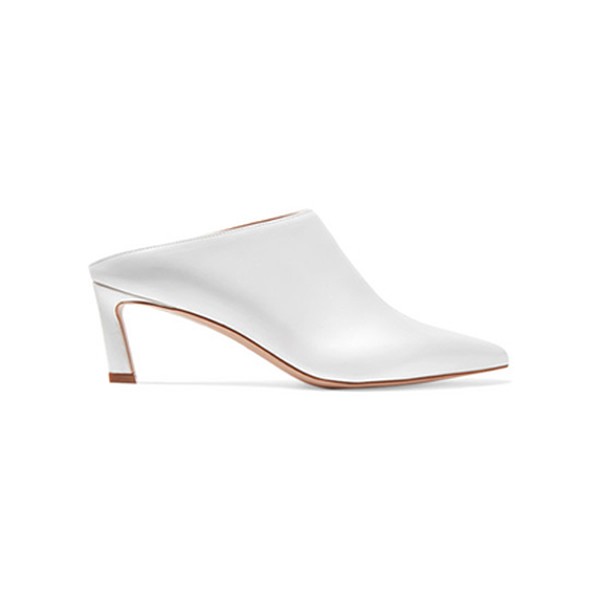 Mira leather mules from Stuart Weitzman