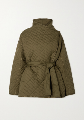 Belted Quilted Shell Jacket from Frame